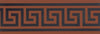 Greek Key Black on Red