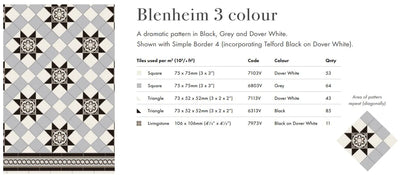 Blenheim - Black, Dover White, Grey & Livingstone