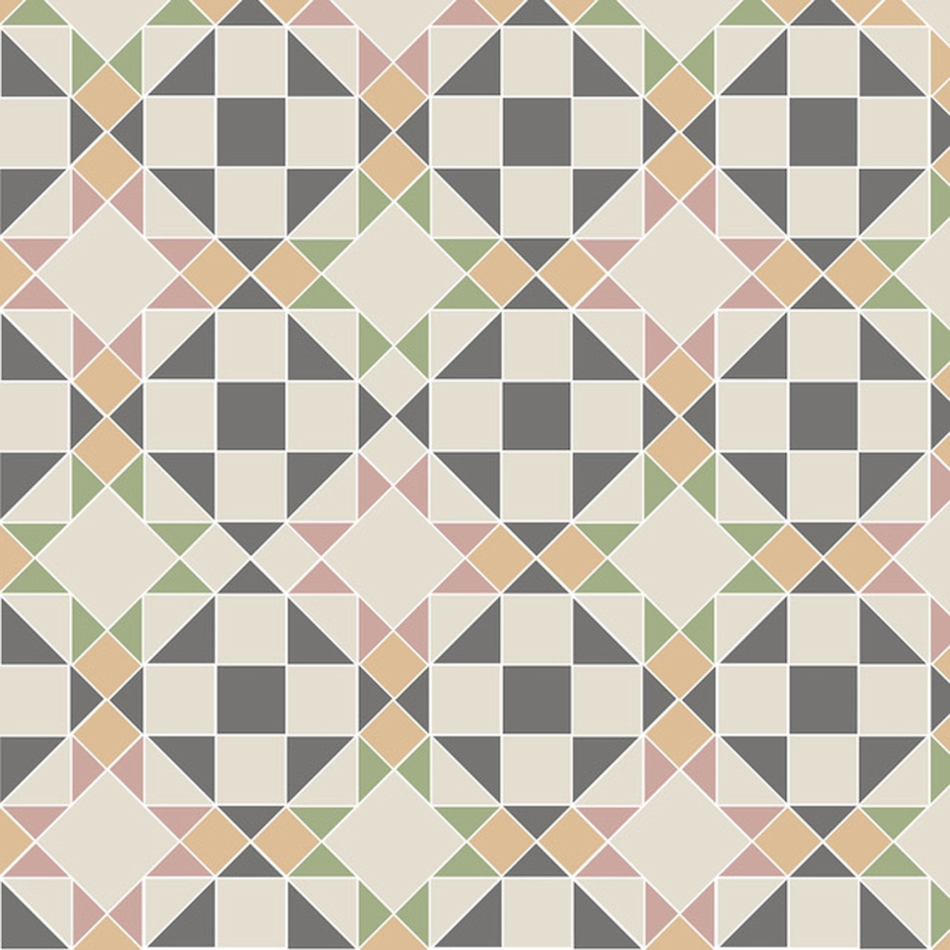 Eltham - Carnation Pink, Dover White & Hawthorn Yellow