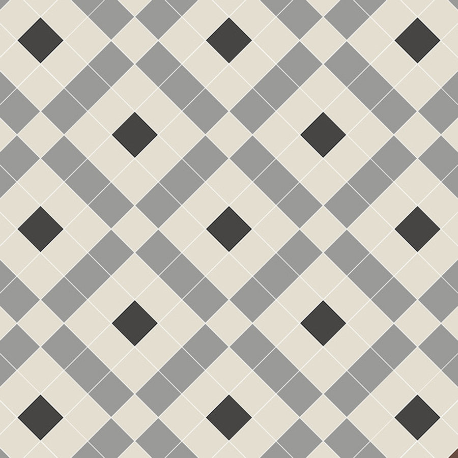 Exeter - Black, Dover White & Grey