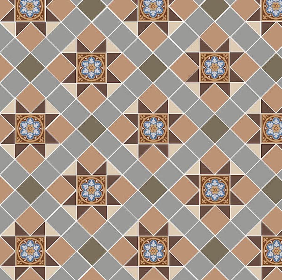 Blenheim- Brown, Buff, Green, Grey, White & Livingstone