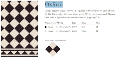 Oxford - Black & Dover White