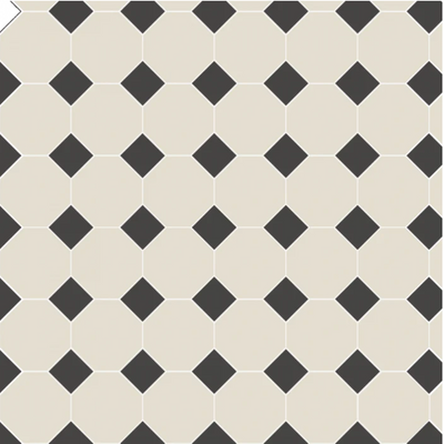 Chesterfield - Black & Dover White