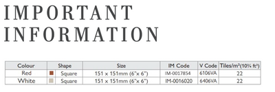 Oxford 151mm - Red & White