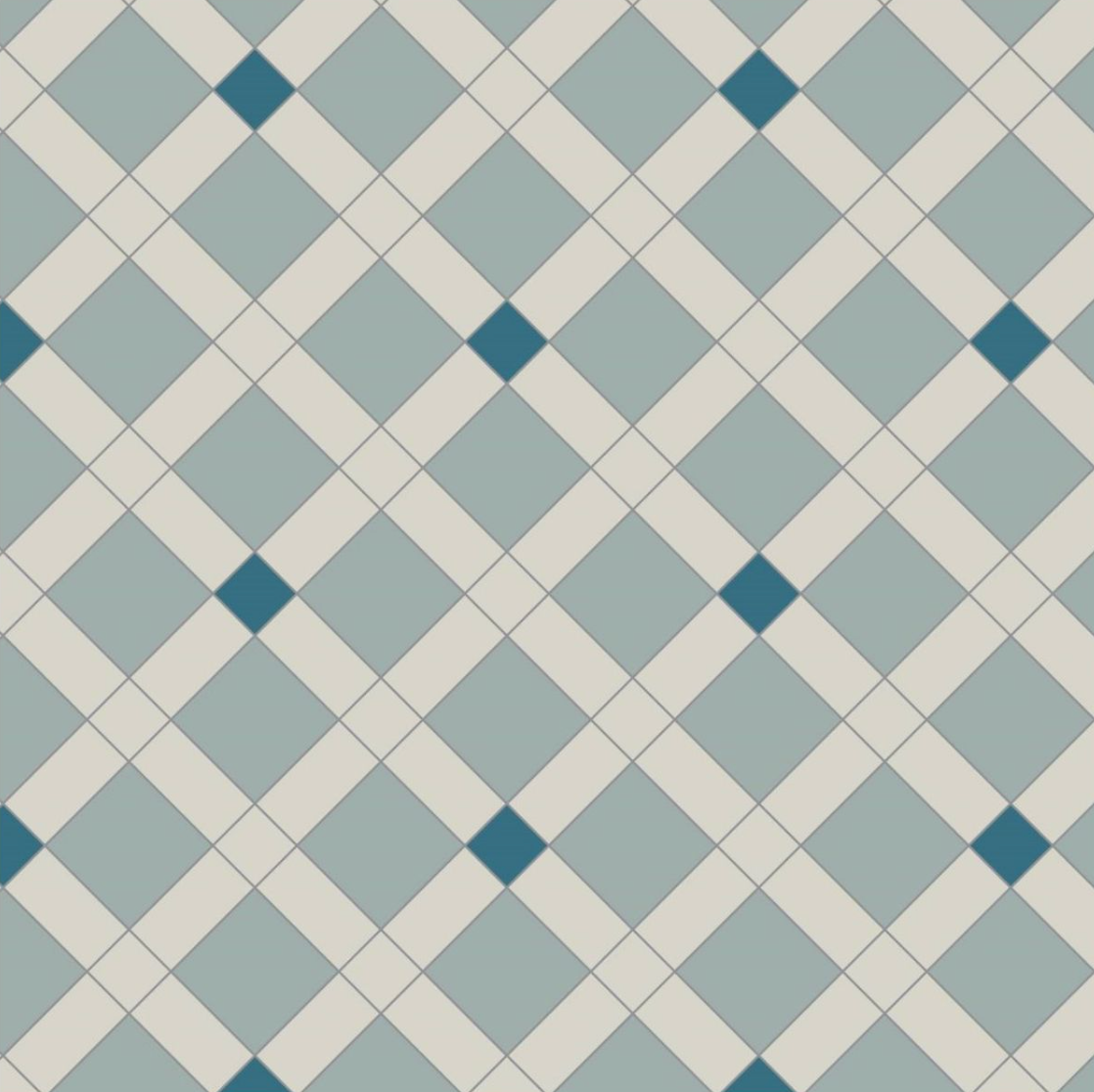 Norwich - Dover White, Grey & Pugin Blue