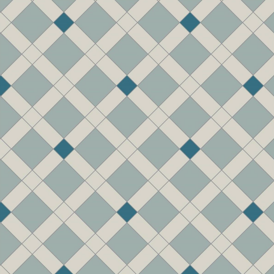 Norwich - Dover White, Grey & Pugin Blue