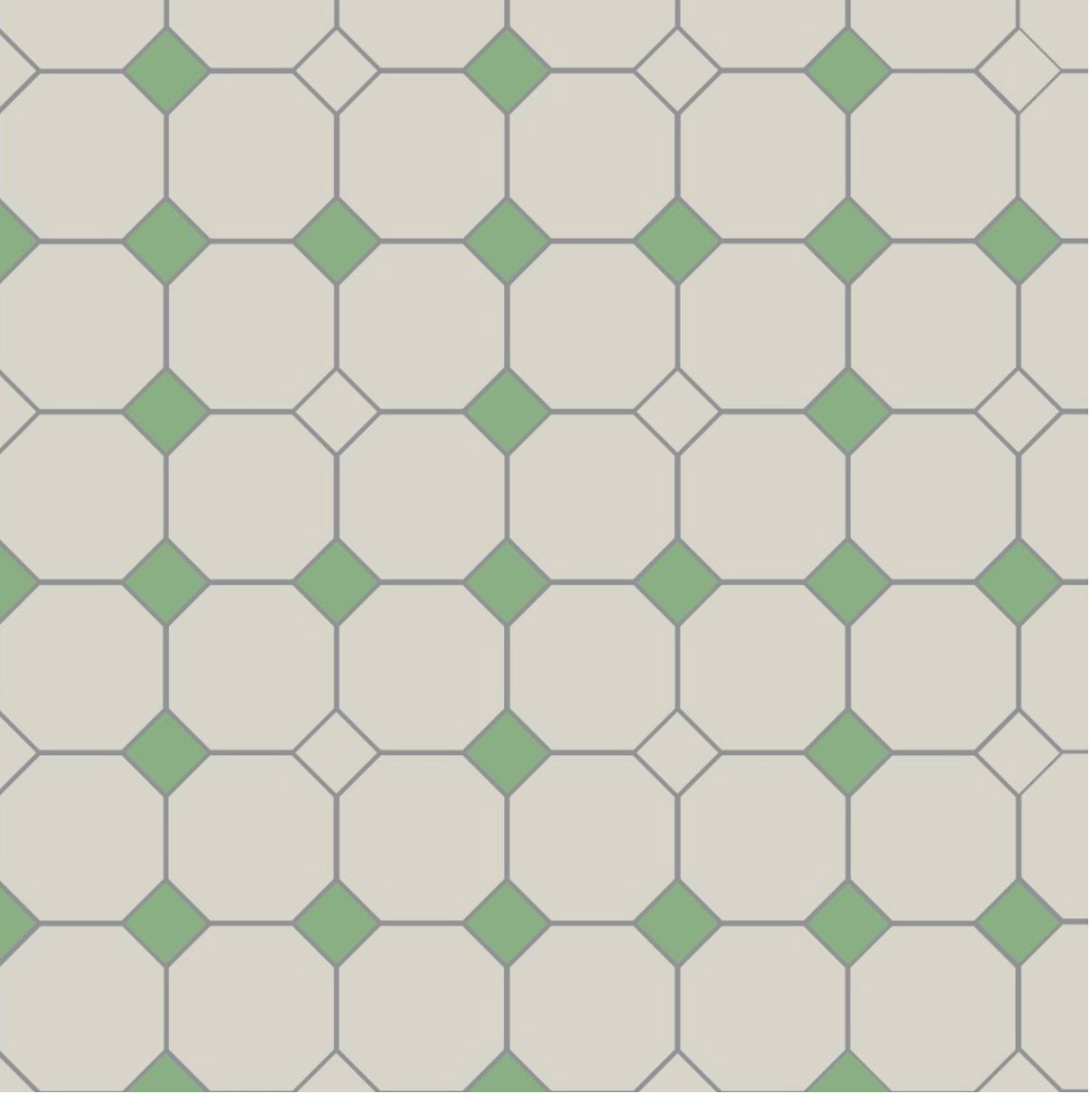 York Dover White & Spring Green