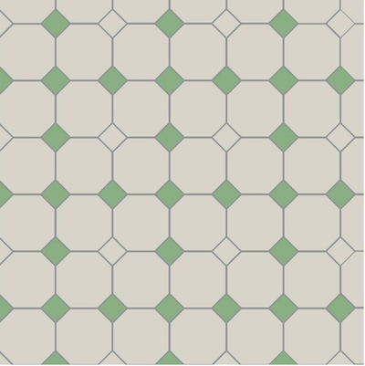 York Dover White & Spring Green