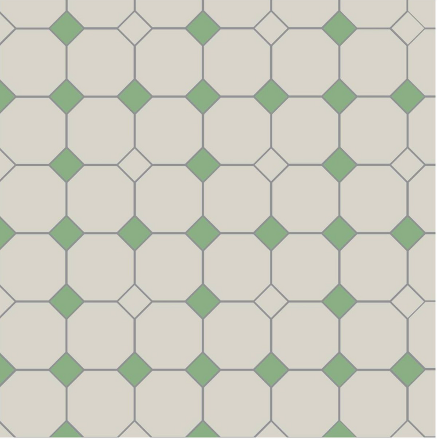 York Dover White & Spring Green
