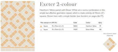 Exeter - Dover White & Hawthorn Yellow